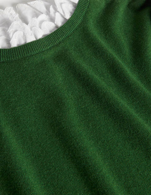 Lydia Woven Frill Sweater - Conifer Lydia Woven Frill Sweater - Conifer