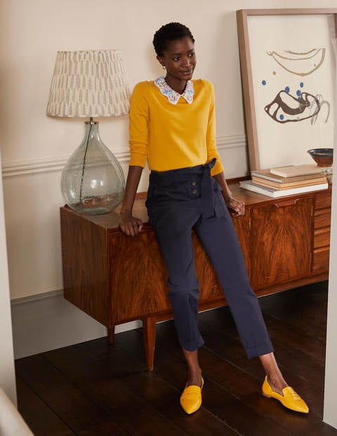 Colette Pullover mit Kragen - Sonnengelb Colette Pullover mit Kragen - Sonnengelb