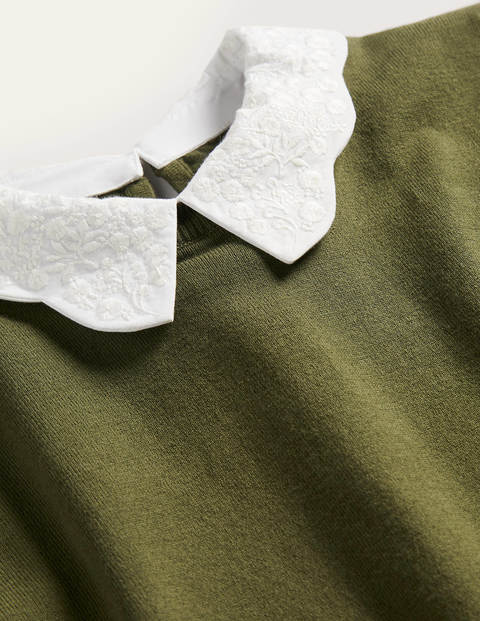 Colette Collar Jumper - Classic Khaki Colette Collar Jumper - Classic Khaki