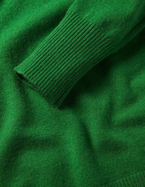 Kaschmirpullover mit Rundhalsausschnitt - Smaragdgrün Kaschmirpullover mit Rundhalsausschnitt - Smaragdgrün
