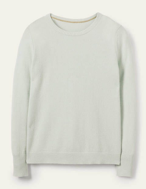Cashmere Crew Neck Jumper - Aquamarine Blue Cashmere Crew Neck Jumper - Aquamarine Blue
