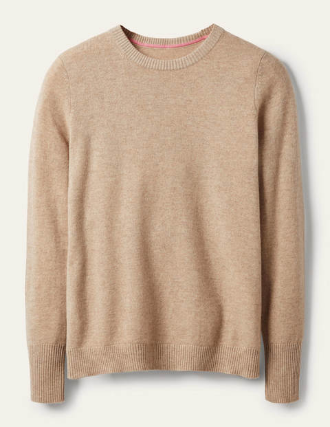 Kaschmirpullover mit Rundhalsausschnitt - Rauchquarz Kaschmirpullover mit Rundhalsausschnitt - Rauchquarz