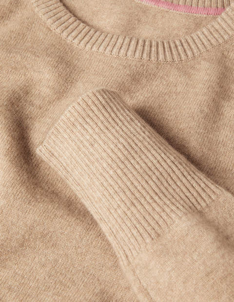 Kaschmirpullover mit Rundhalsausschnitt - Rauchquarz Kaschmirpullover mit Rundhalsausschnitt - Rauchquarz