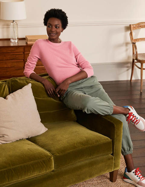 Cashmere Crew Neck Jumper - Rose Quartz Pink Cashmere Crew Neck Jumper - Rose Quartz Pink