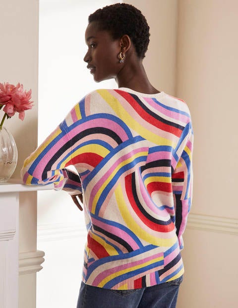 Kesteven Cashmere Jumper - Agate, Abstract Rainbow Kesteven Cashmere Jumper - Agate, Abstract Rainbow