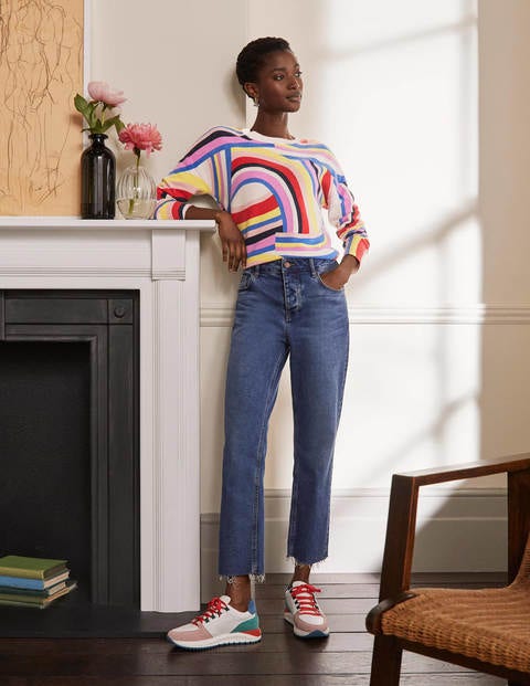 Kesteven Cashmere Jumper - Agate, Abstract Rainbow Kesteven Cashmere Jumper - Agate, Abstract Rainbow