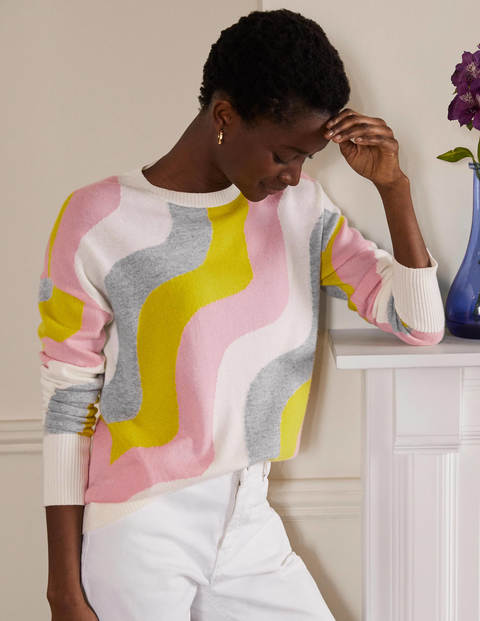 Kesteven Kaschmirpullover - Opal, Wellen Kesteven Kaschmirpullover - Opal, Wellen