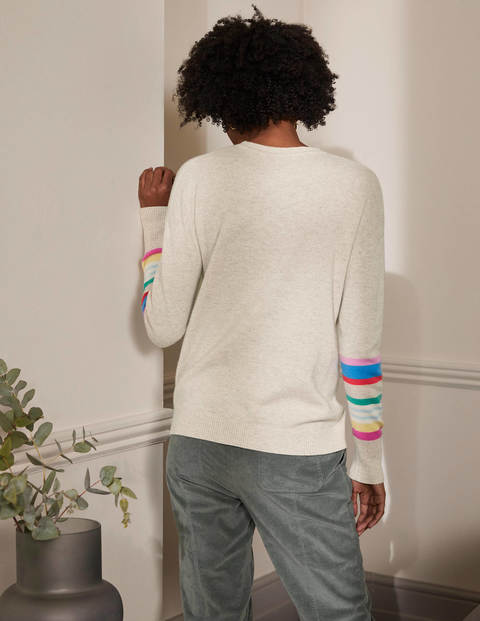 Kesteven Kaschmirpullover - Mondstein, Gestreift Kesteven Kaschmirpullover - Mondstein, Gestreift
