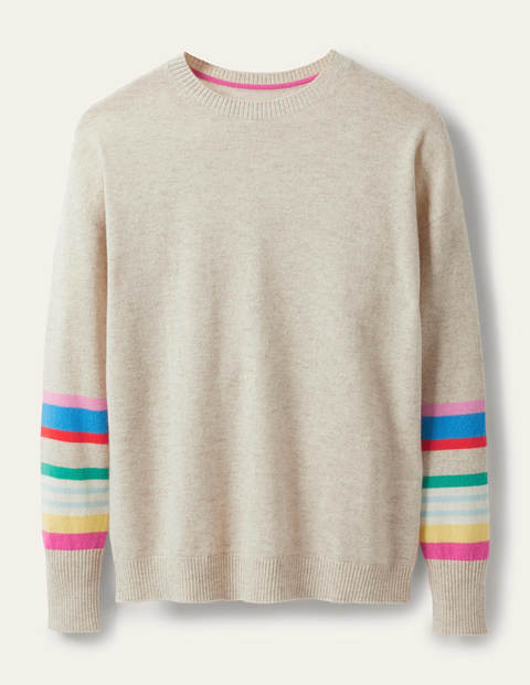 Kesteven Kaschmirpullover - Mondstein, Gestreift Kesteven Kaschmirpullover - Mondstein, Gestreift