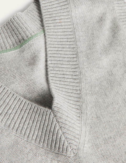 Cashmere Relaxed Tank Top - Grey Melange Cashmere Relaxed Tank Top - Grey Melange
