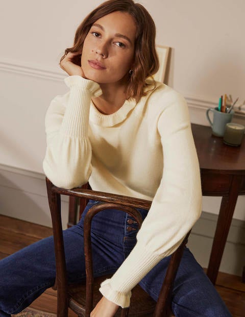 frill neck jumper