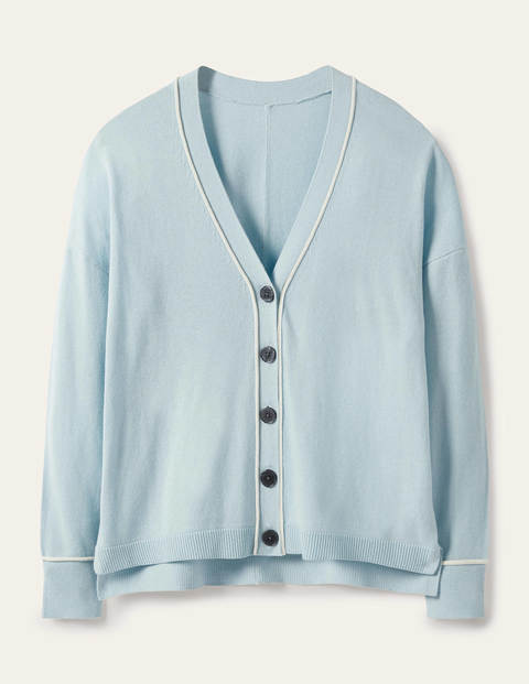 V-neck Relaxed Cardigan - Surf V-neck Relaxed Cardigan - Surf