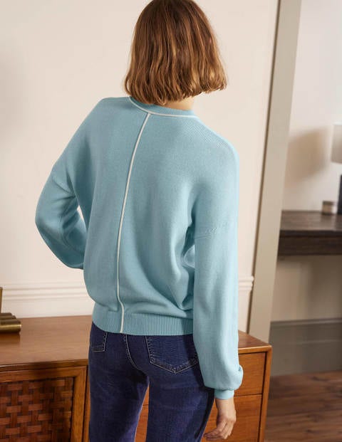 Oversized Crew Neck Jumper - Surf Oversized Crew Neck Jumper - Surf