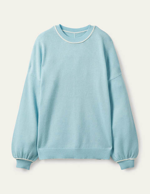 Oversized Crew Neck Jumper - Surf Oversized Crew Neck Jumper - Surf