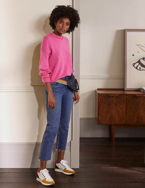 Oversized Crew Neck Jumper - Candy Pink Oversized Crew Neck Jumper - Candy Pink