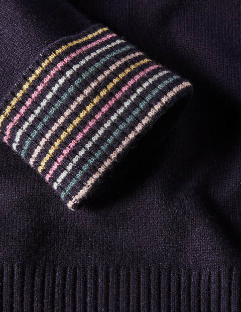 Cashmere Cuff Detail Jumper - Sapphire Blue Cashmere Cuff Detail Jumper - Sapphire Blue