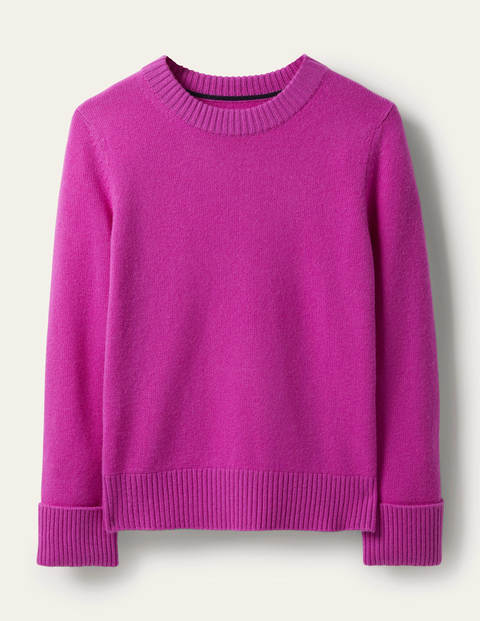 Cashmere Cuff Detail Jumper - Amethyst Purple Cashmere Cuff Detail Jumper - Amethyst Purple