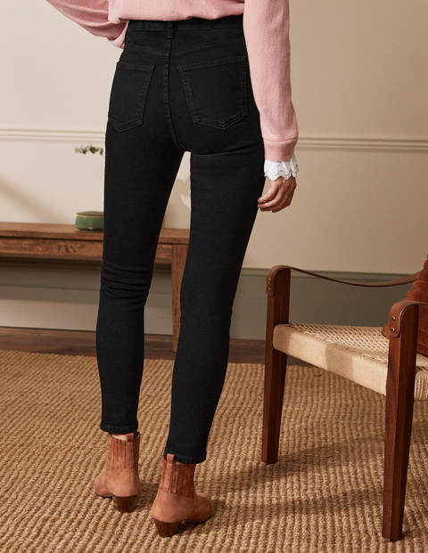 Button Fly Skinny Jeans - Black Button Fly Skinny Jeans - Black