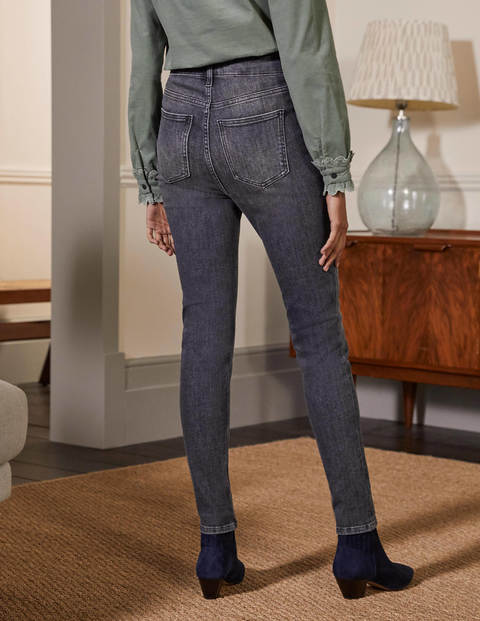 Button Fly Skinny Jeans - Authentic Grey Button Fly Skinny Jeans - Authentic Grey