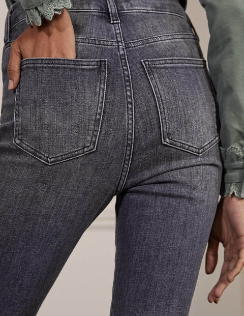 Button Fly Skinny Jeans - Authentic Grey Button Fly Skinny Jeans - Authentic Grey