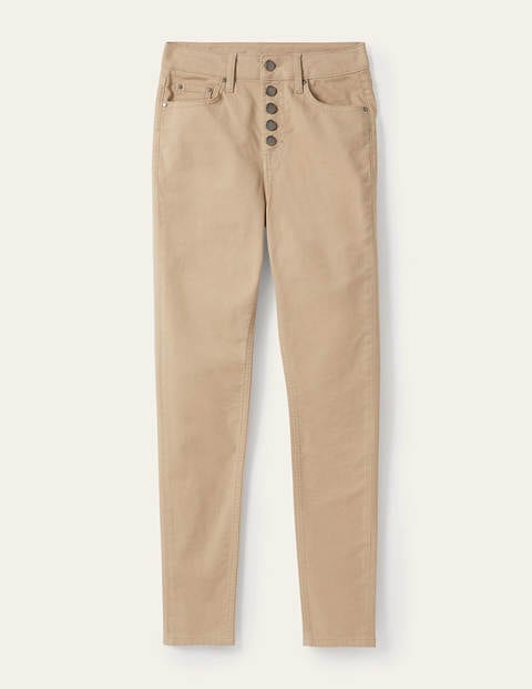 Button Fly Skinny Jeans - Irish Cream Button Fly Skinny Jeans - Irish Cream