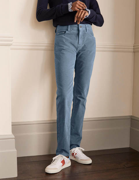 Cord Girlfriend Jeans - Airforce Cord Girlfriend Jeans - Airforce