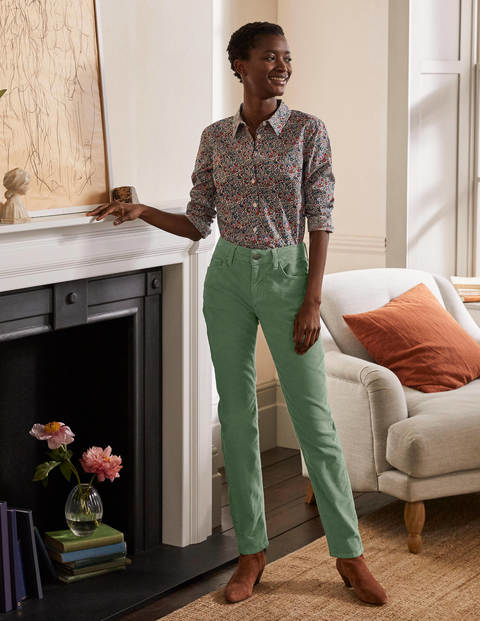 Cord Girlfriend Jeans - Light Olive Cord Girlfriend Jeans - Light Olive