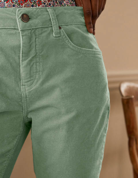 Cord Girlfriend Jeans - Light Olive Cord Girlfriend Jeans - Light Olive
