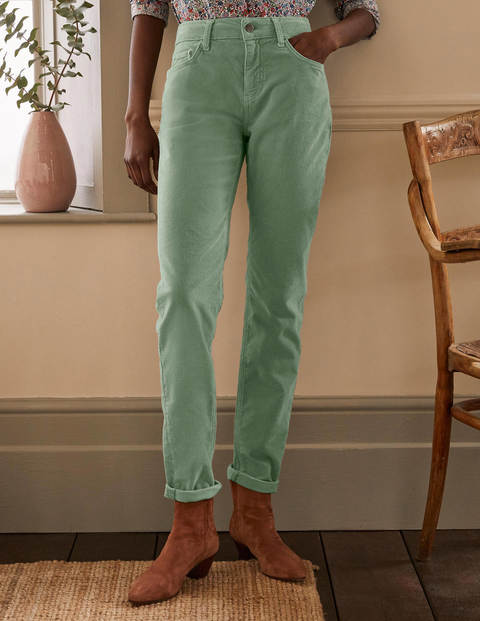 Cord Girlfriend Jeans - Light Olive Cord Girlfriend Jeans - Light Olive