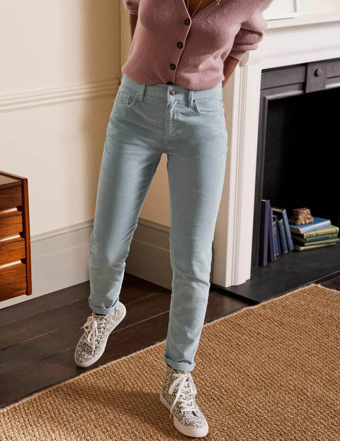 Cord Girlfriend Jeans - Pebble Cord Girlfriend Jeans - Pebble