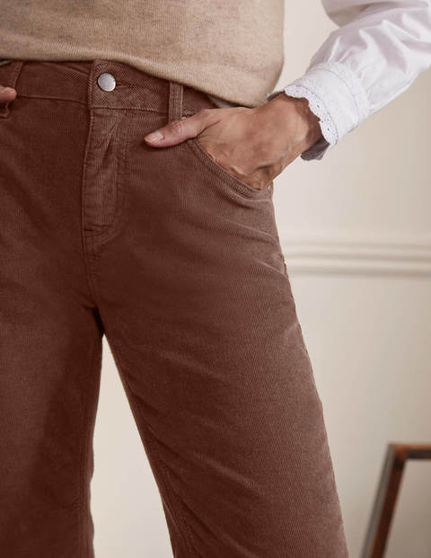 Cord Girlfriend Jeans - Red Oak Cord Girlfriend Jeans - Red Oak
