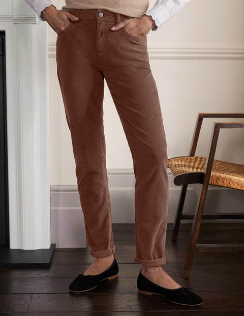 Cord Girlfriend Jeans - Red Oak Cord Girlfriend Jeans - Red Oak