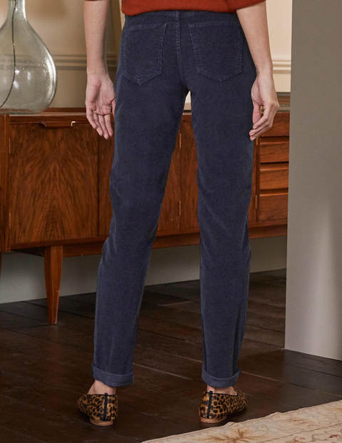 Cord Girlfriend Jeans - Navy Cord Girlfriend Jeans - Navy