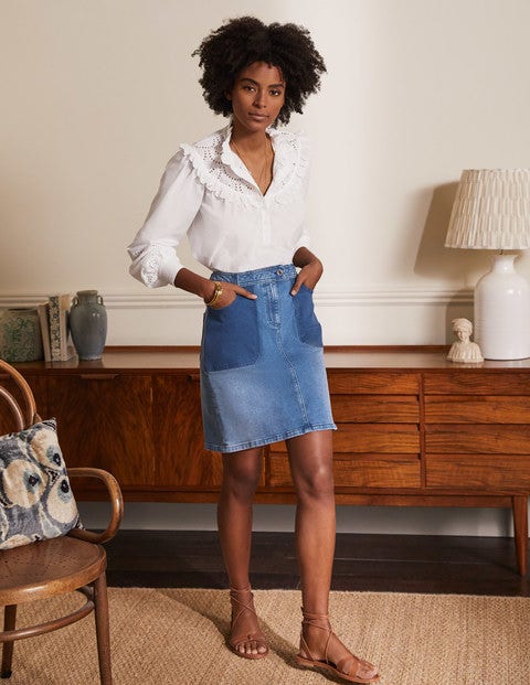 Cavendish Skirt - Light Vintage Contrast Cavendish Skirt - Light Vintage Contrast
