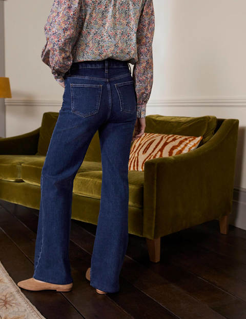 Button Fly Relaxed Flares - Dark Vintage Button Fly Relaxed Flares - Dark Vintage