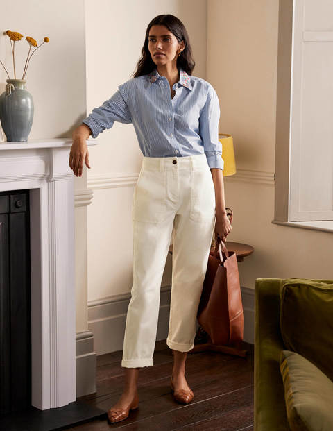 Relaxed Chino Pants - Ecru Relaxed Chino Pants - Ecru