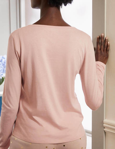 Emma Long Sleeve Pyjama Top - Milkshake Emma Long Sleeve Pyjama Top - Milkshake