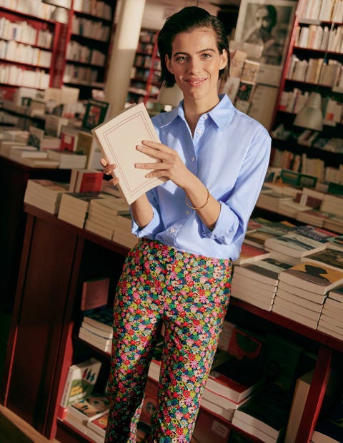 Richmond 7/8 Pants - Cherry Red, Paintbox Ditsy Richmond 7/8 Pants - Cherry Red, Paintbox Ditsy