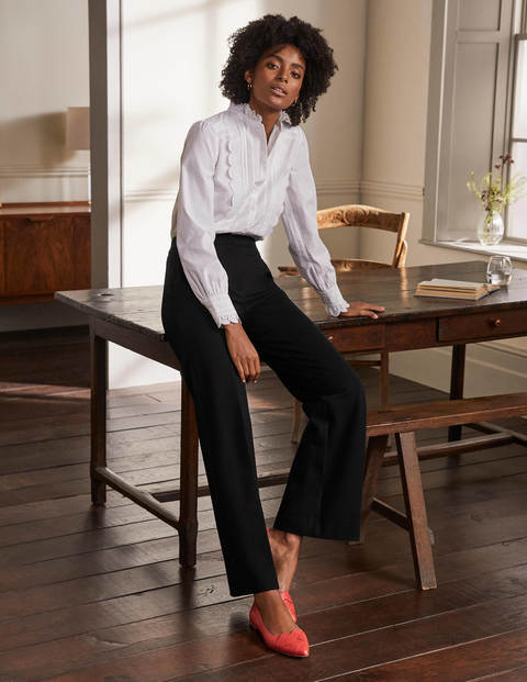 Pantalon Hampshire en point de Rome - Noir Pantalon Hampshire en point de Rome - Noir