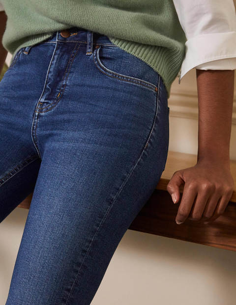 Röhrenjeans - Mittleres Vintageblau Röhrenjeans - Mittleres Vintageblau