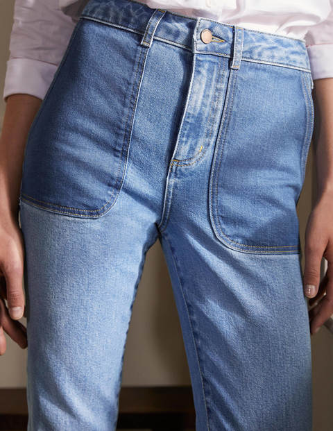Relaxed Straight Jeans - Light Vintage Contrast