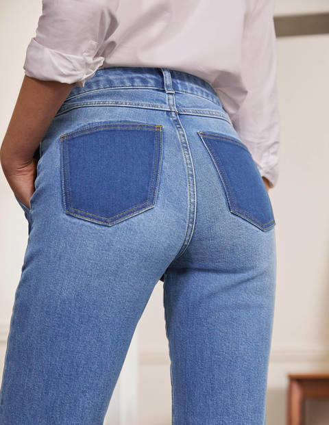 Relaxed Straight Jeans - Light Vintage Contrast Relaxed Straight Jeans - Light Vintage Contrast