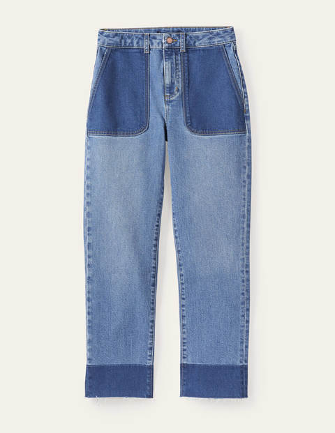 Relaxed Straight Jeans - Light Vintage Contrast Relaxed Straight Jeans - Light Vintage Contrast