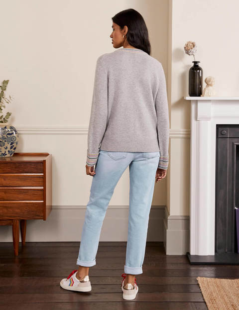 Girlfriend Jeans - Pale Blue Wash Girlfriend Jeans - Pale Blue Wash