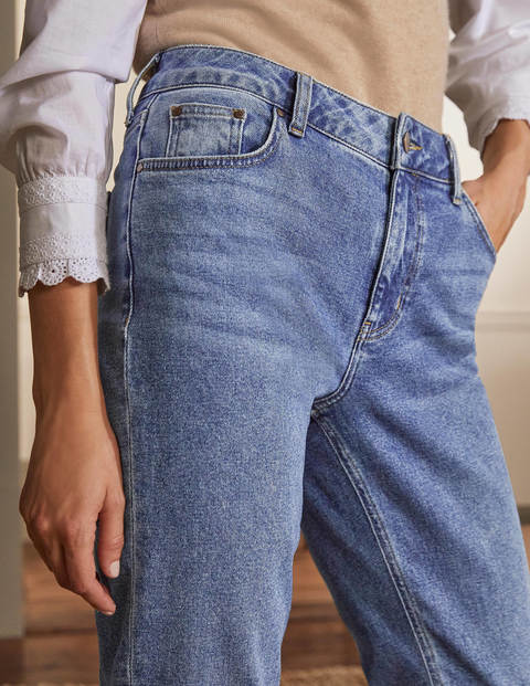 Girlfriend-Jeans - Helles Vintageblau Girlfriend-Jeans - Helles Vintageblau