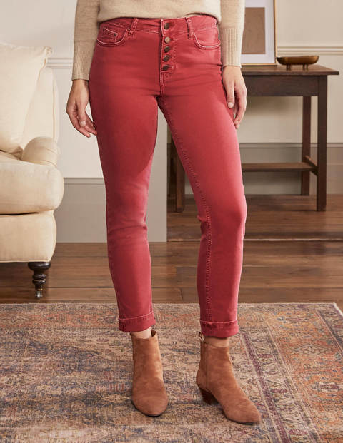 Girlfriend Jeans - Deep Rosehip Girlfriend Jeans - Deep Rosehip