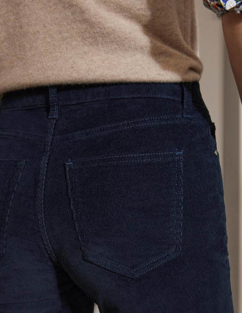 Cord Slim Straight Jeans - Navy Cord Slim Straight Jeans - Navy