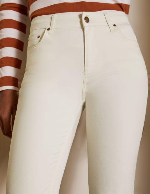 Schmale 7/8-Hose mit geradem Schnitt - Ecru Schmale 7/8-Hose mit geradem Schnitt - Ecru