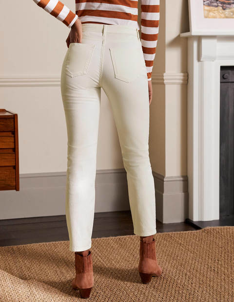 Schmale 7/8-Hose mit geradem Schnitt - Ecru Schmale 7/8-Hose mit geradem Schnitt - Ecru