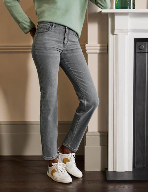 Slim Straight Ankle Skimmers - Pale Grey Slim Straight Ankle Skimmers - Pale Grey